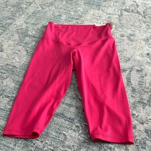 NWT Aerie OFFLINE Real Me Liquid Shine Cropped Leggings